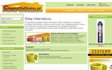 Projektowanie stron: cieplodladomu.pl